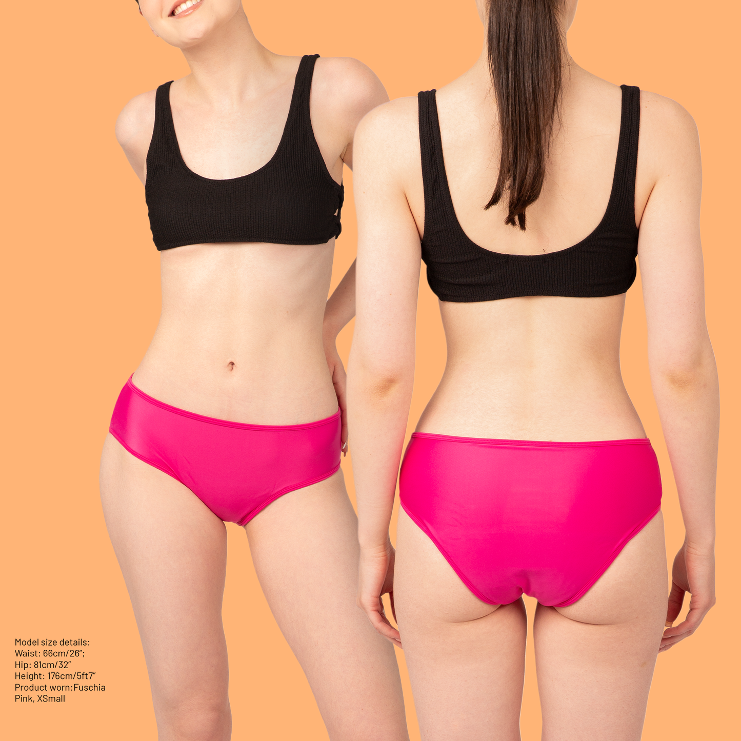Period Swimwear Mid Waisted Bottoms