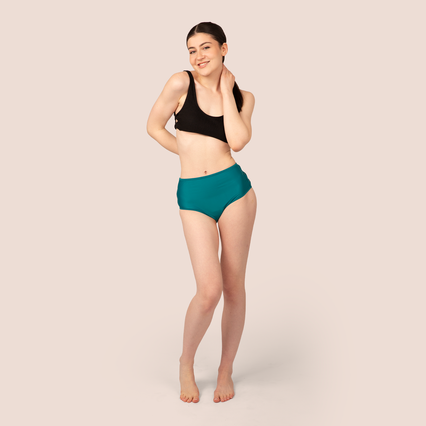 Period Swimwear - Slotted High Waisted Bottoms