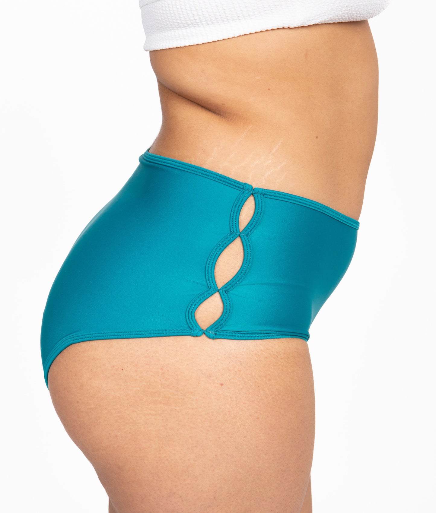 Period Swimwear - Slotted High Waisted Bottoms