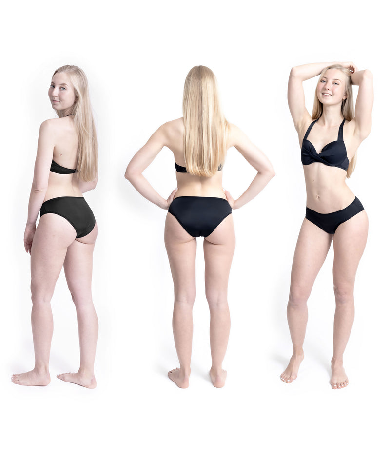 Bikini Bottom Mid Waisted Swim Bottoms for Teens Women Swim Pants