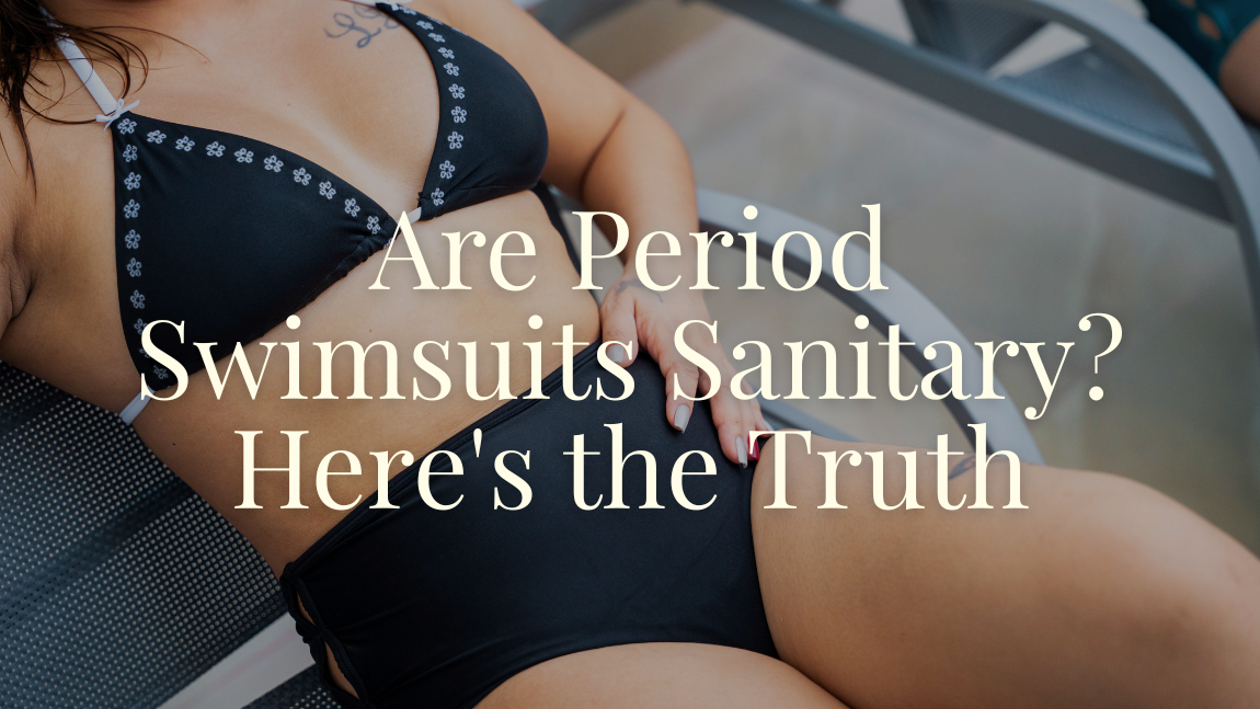 Are period swimsuits sanitary - woman enjoying the outdoor pool with her period swimwear - Savvi Wear