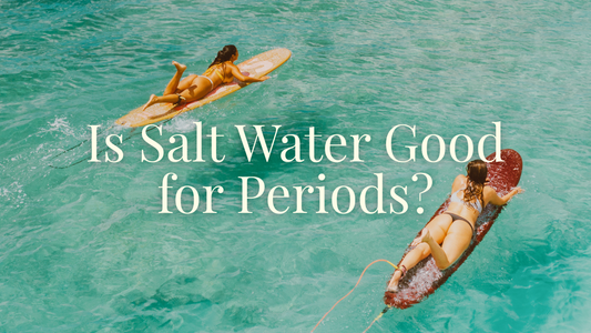 Women swimming and surfing in the ocean on their period with confidence, Savvi Wear