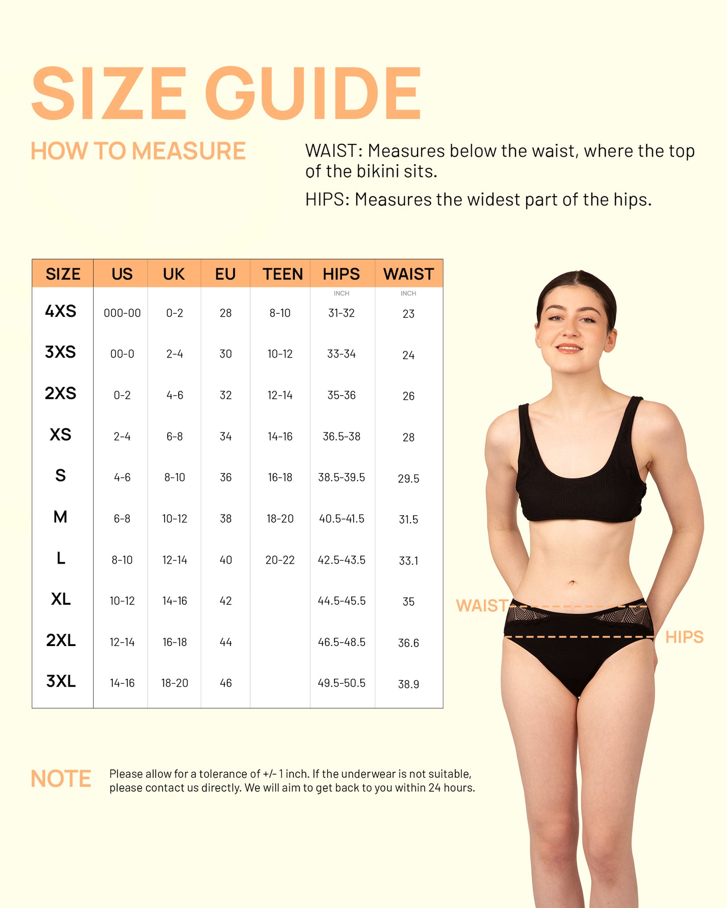 Mid-High Waist Period Lace Bikini Brief