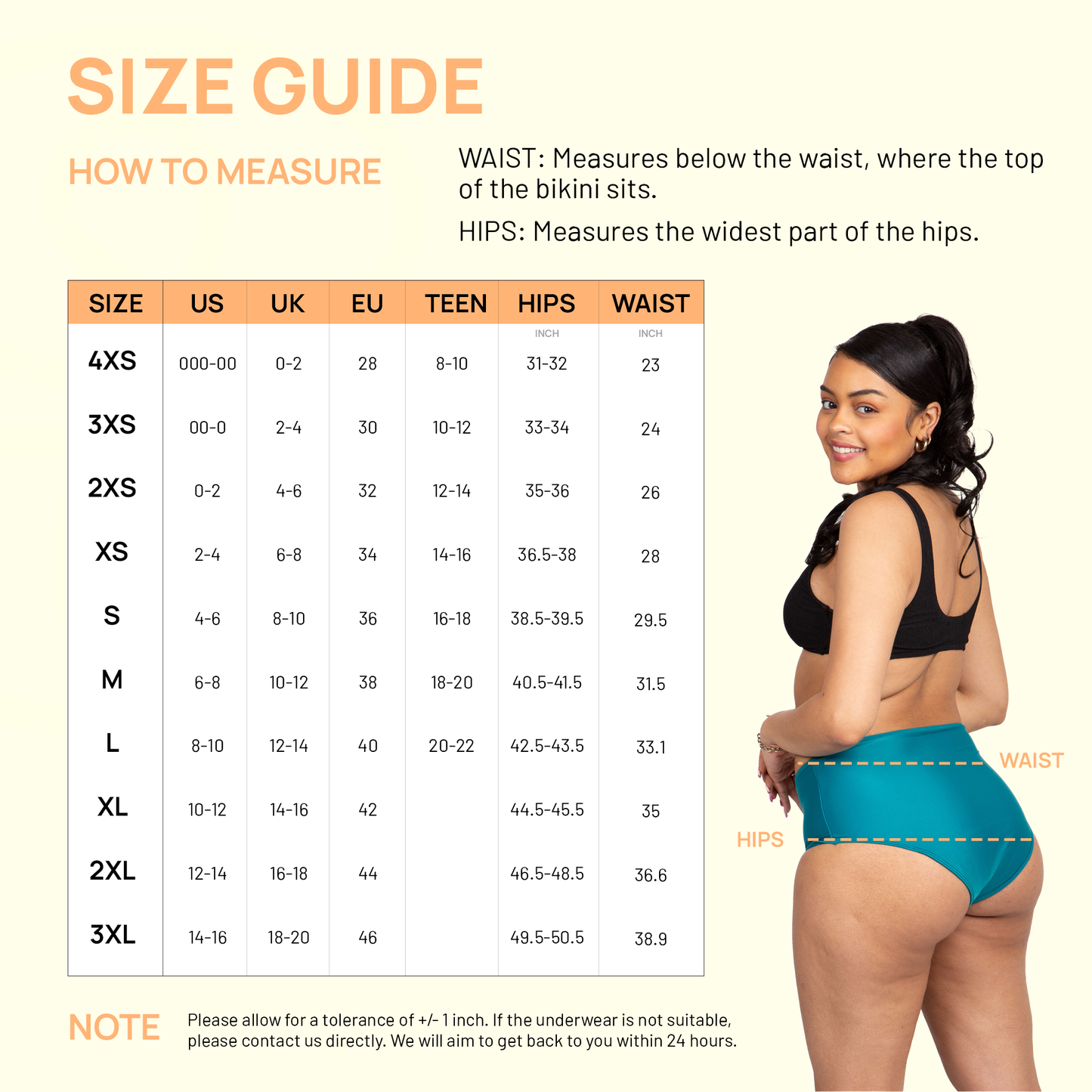 Period Swimwear High Waisted Bottoms