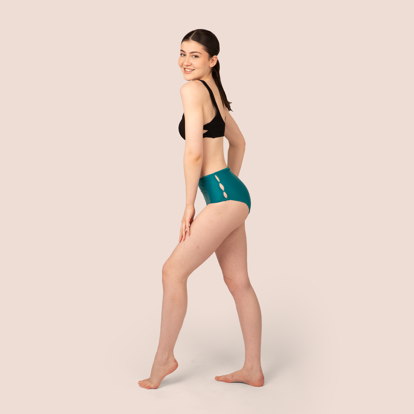 Period Swimwear - Slotted High Waisted Bottoms
