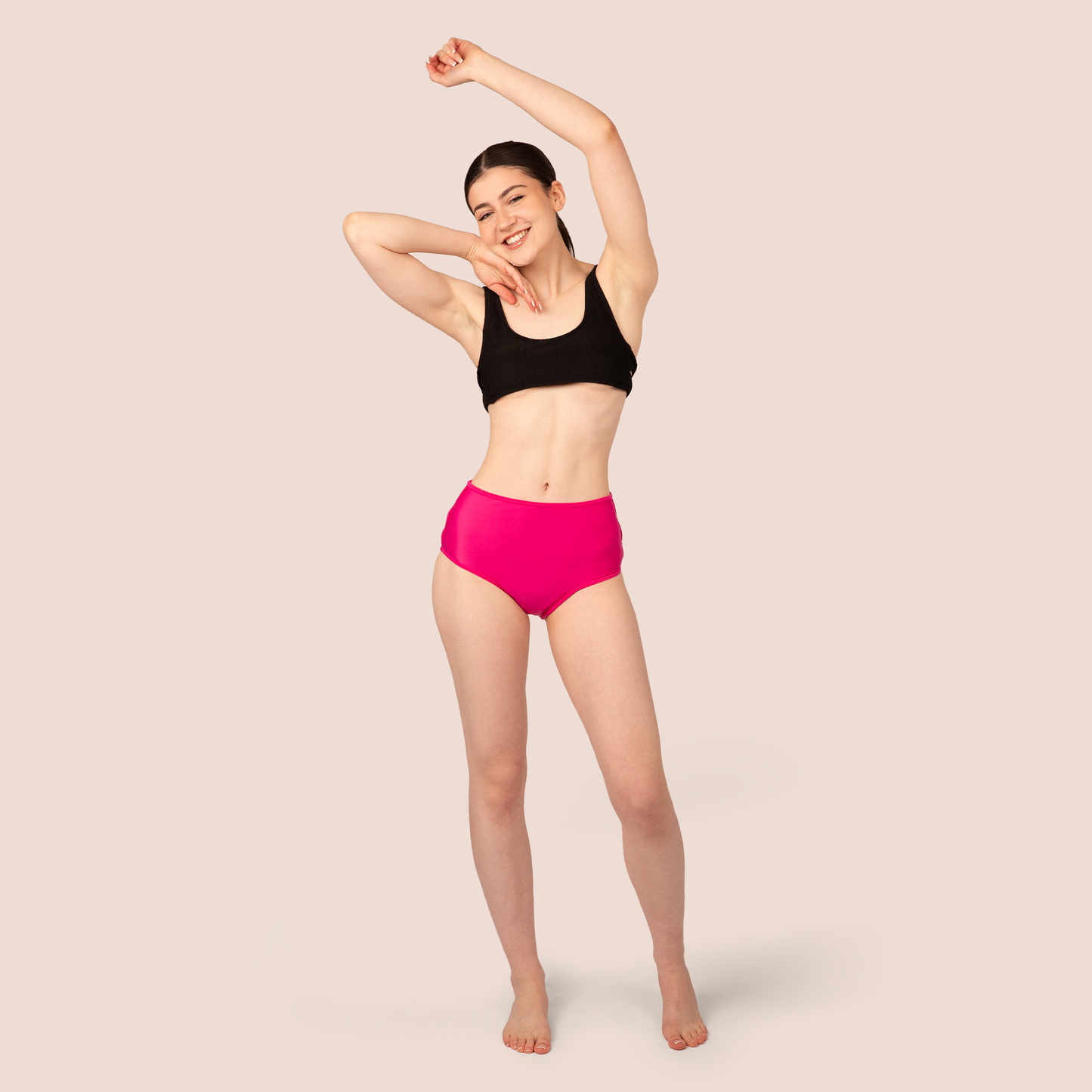 Period Swimwear - Slotted High Waisted Bottoms