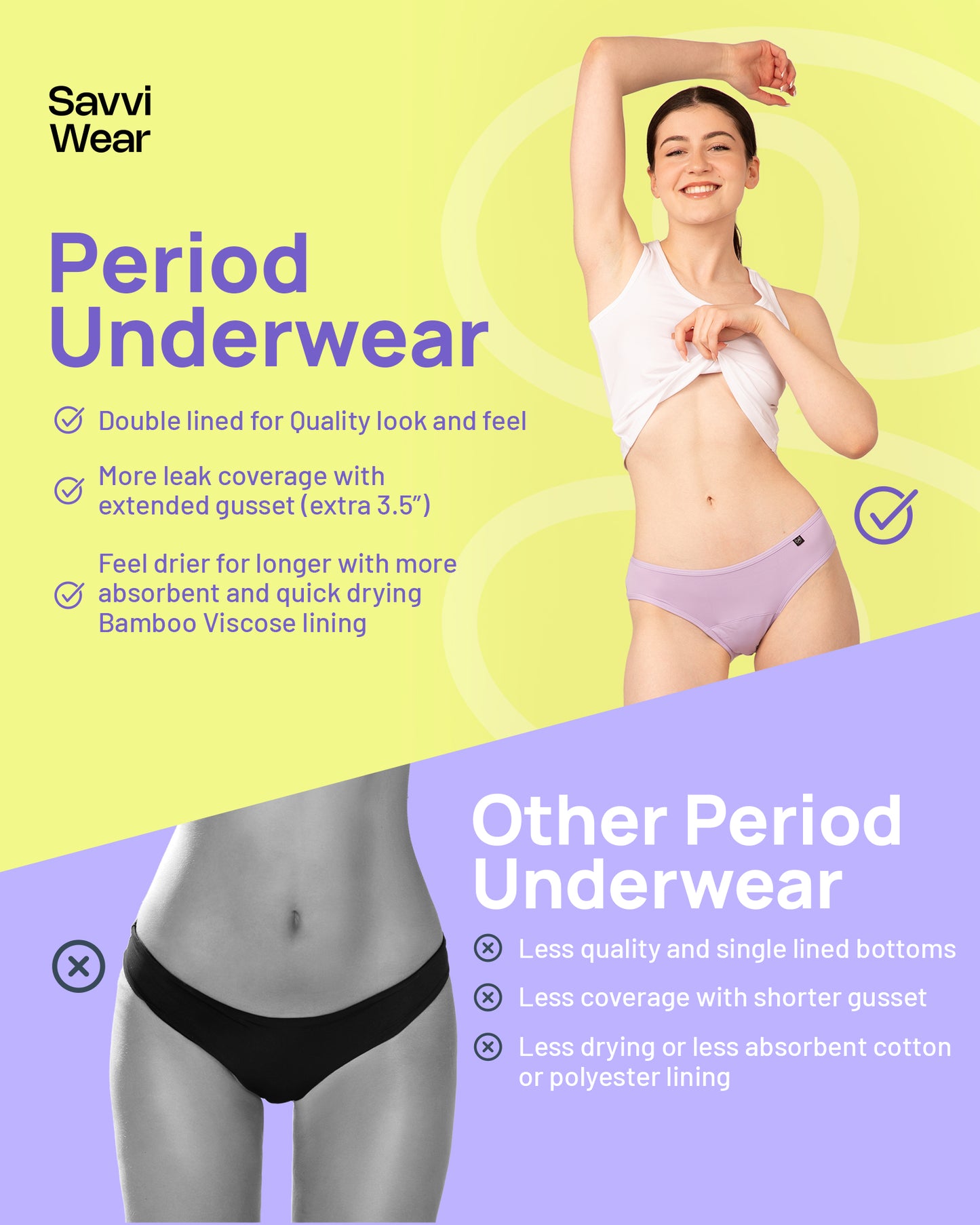 Teens Period Hipster Briefs