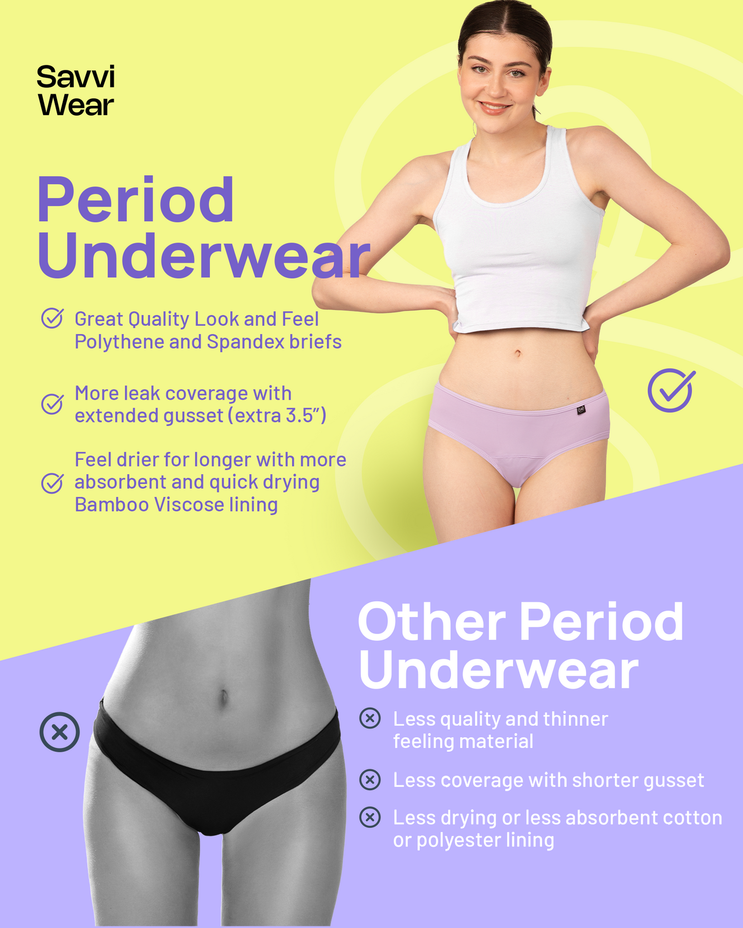 Teens Period Hipster Briefs