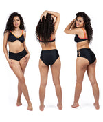 Period Swimwear - Slotted High Waisted Bottoms